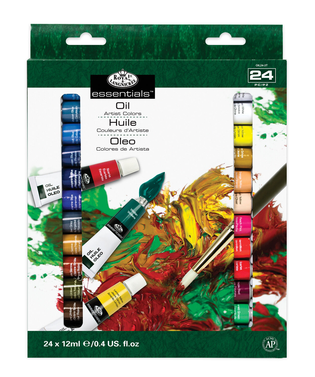24pc Oil Paint Tubes Set Royal Langnickel Painting