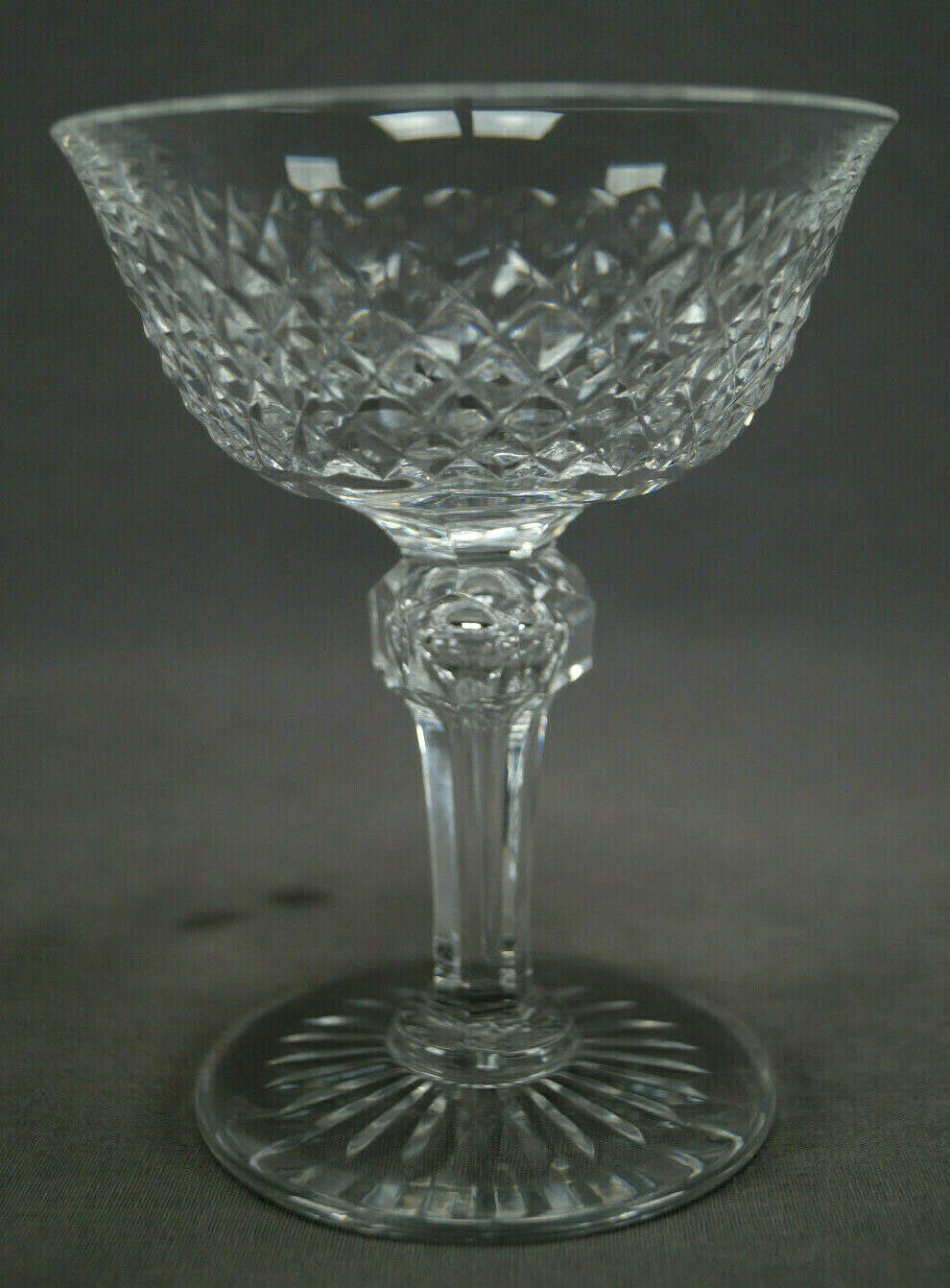 Val St Lambert Saint Lambert Duchess Pattern Cut Crystal Champagne Sherbet Glass