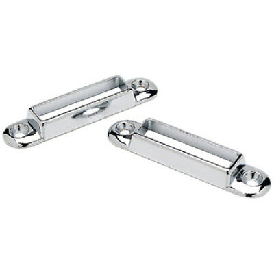 Pack Of 2 Chrome Plated Zinc Boat Cover Bow Sockets For Boats