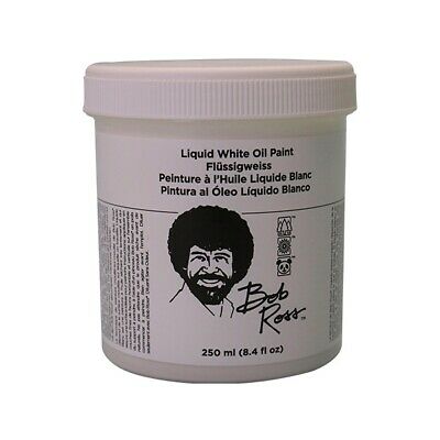Bob Ross Liquid White Medium 8 Oz Bottle Oil Paint Base Coat