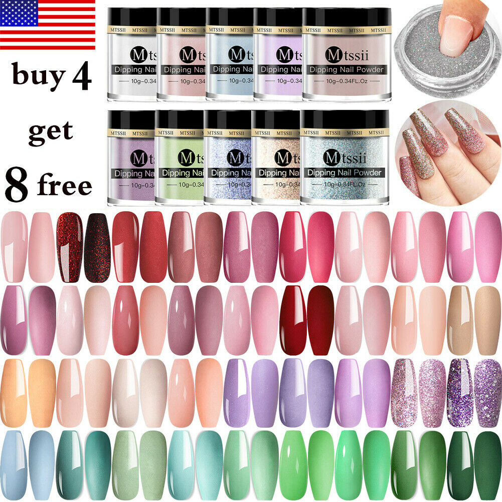 Mtssii Dip Powder Nail Kit Starter Beauty Color Women Gifts Buy 4 Get 8 Free